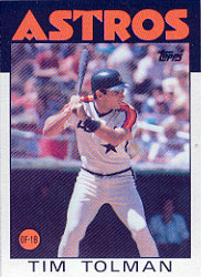 1986 Topps Baseball Cards      272     Tim Tolman